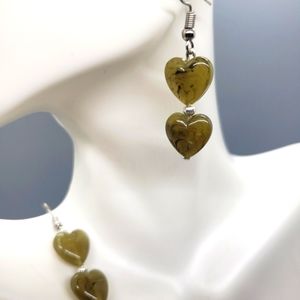 Natural Heart Earrings
